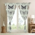 thumbnail image 4 of Erosebridal Moth Blackout Curtains,Animal Moth Curtains & Drapes,Moths Retro Gothic Window Curtains,Rustic Country Butterfly Window Treatments 2 Panels 38"Wx45"L, 4 of 6