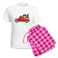 thumbnail image 5 of CafePress - Christmas Berner Red Truck Pajamas - Women's Short Sleeve Print T-Shirt and Pants Light Cotton Pajama Set, 5 of 7