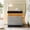 Black+Gray, variant on Black Nightstand with 2 Drawers Modern Wood LED Bedside Table for Bedroom Nightstands with App-Controlled Adjustable LED Lights,Modern Night Stand with Storage Drawer,Modern Bedside Table for Bedroom