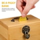 thumbnail image 2 of Caja organizadora vintage tipo hucha con candado, 2 of 8