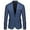Blue, variant on Fgnfyis Blazer for Men Solid Color Casual Small Suit with Slit for Wedding Banquet Mens Suit Jacket Mens Jacket Blue XXXL