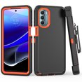 thumbnail image 5 of NIFFPD Moto G Stylus 5G 2022 Case with Screen Protector Full Body Shockproof Phone Cover with Belt-Clip Holster Black&Orange, 5 of 7