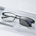 thumbnail image 5 of Progressive Photochromic Reading Glasses for Men Blue Light Blocking Multifocal Lens Computer Readers Near Far Vision Magnification 2.5x,Grey(Color changing & multifocal), 5 of 10