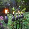 thumbnail image 5 of Metal Citronella Torches, 6 Pack Torches Garden for Outside 60 inch Flickering Flame Citronella Outdoor Light Torch,Metal Torches for Outside, Camping Patio Pathway Table Torch(Jet Black), 5 of 9