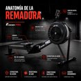 thumbnail image 2 of Maquina Remadora Aire Profesional Bluetooth Conexion APP Capacidad 200 kg Monitor LCD 10 Niveles de Flujo de Aire Asiento Ergonomico Home Gym CrossFit Entrenamiento Cardio Resistencia Fuerza, 2 of 8