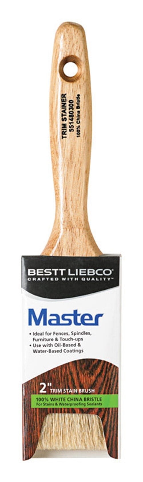 Bestt Liebco  Master  2 in. W Flat  Stain Brush