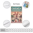 thumbnail image 2 of Retro Vintage Travel Poster Wall Print Zocalo De Oaxaca Oaxaca Mexico Central Plaza Historic Architecture Art Print Poster, 2 of 8