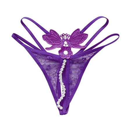 

ZMHEGW Underwear Women Cotton Briefs Mid Rise Underpants Solid Purple One Size
