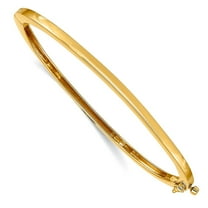 Primal Gold 14 Karat Yellow Gold 2.5mm Solid Hinged Bangle