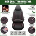 thumbnail image 6 of Full Set for Nissan Pathfinder Car Seat Covers 2011-2026,Waterproof Nappa Leather Car Seat Protector,Anti-Slip and Comfortable Car Seat Cover&Accessories(5 Seats/Black&Red), 6 of 7