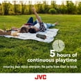 thumbnail image 5 of JVC Illuminated Portable Wireless Speaker with 20W max outputs, Dynamic Sound, Bluetooth 5.0, TWS Capability, USB-C, IPX5, AUX in, up to 5-Hour Battery Life - SPPA5BTA (Blue), 5 of 7