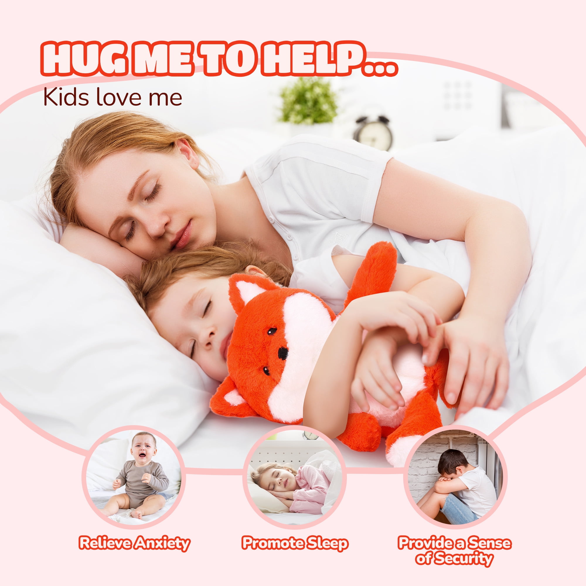 MaxKare Microwavable Heating Pad Heatable Stuffed Animal for Anxiety and Ache Relief, Bedtime, Adora(图3)