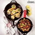 thumbnail image 5 of Cuisinel Cast Iron Skillet Set of 2 Kitchen Cookware Pre-Seasoned 10” and 12", 5 of 9