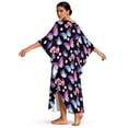 thumbnail image 2 of Xixirimido Butterflies Cherry Blossom Print Women Kaftan Dresses Plus Size Swimsuit Coverup Batwing Sleeve Summer Bathing Suit Caftan Loungewear Beach Cover Up, 2 of 7