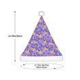 thumbnail image 3 of Cauagu Pugs and Flowers Pattern Christmas Hat for Kids,Xmas Holiday Hat Santa Hat for Boys & Girls Festive Headwear Accessories for Christmas/New Year/Holiday, 3 of 6
