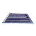 thumbnail image 2 of Ahgly Company Machine Washable Indoor Square Southwestern Blue Country Area Rugs, 7' Square, 2 of 4