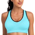 thumbnail image 2 of Sujetador deportivo BHRIWRPY Racerback con almohadillas de alto impacto para mujer, 2 of 5