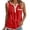 L08-RD1, variant on Tank Tops for Women Summer Sleeveless Button Casual Henley Shirts Fashion Color Block Basic Layering Tank Top Soft Blouses