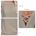 thumbnail image 5 of Halter Vest,Knitted Halter Vest Polyester Knit Tank Top Sleeveless Top Enhanced Durability, 5 of 5