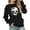 Black, variant on Girls Casual Oversized Pullover Hoodie with Pocket, Long Sleeve Drop Shoulder Sweatshirt for Girls, Trendy Lightweight Halloween Skull Print Crewneck Sweater