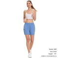thumbnail image 7 of Women’s 5” Fishing Hiking Quick Dry Cargo Shorts with Zipper Pockets UPF 50+ Water Resistant Summer Casual Shorts FP04W, 7 of 7