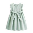 thumbnail image 2 of Vestido Simplee para niñas con estampado floral de verano fruncido, 2 of 7