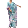 thumbnail image 1 of Women Print Beachdress Short Sleeve Plus Size Bathing Suit Cover Ups, 1 of 5