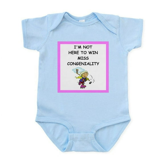 CafePress - Hockey Body Suit - Baby Light Bodysuit, Size Newborn - 24 Months