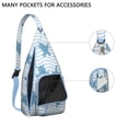thumbnail image 3 of Sunset Turtle Sling Backpack - Tropical Ocean & Beach Print, Fashionable Crossbody Bag for Students & Office Workers, 3 of 4