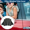 thumbnail image 2 of Unique Bargains Door Pillar Window Trim for Jeep Cherokee 2014-2020 Front Rear Left Right Anti Scratch Sticker Pillar Posts Door Outer Exterior Cover 6 Pcs Black, 2 of 7