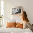 thumbnail image 2 of Flock of Pigeons in Flight, Flushing, Queens - Queens New York Photography Oak Framed Wall Art Print 16 x 24 inches, 2 of 6