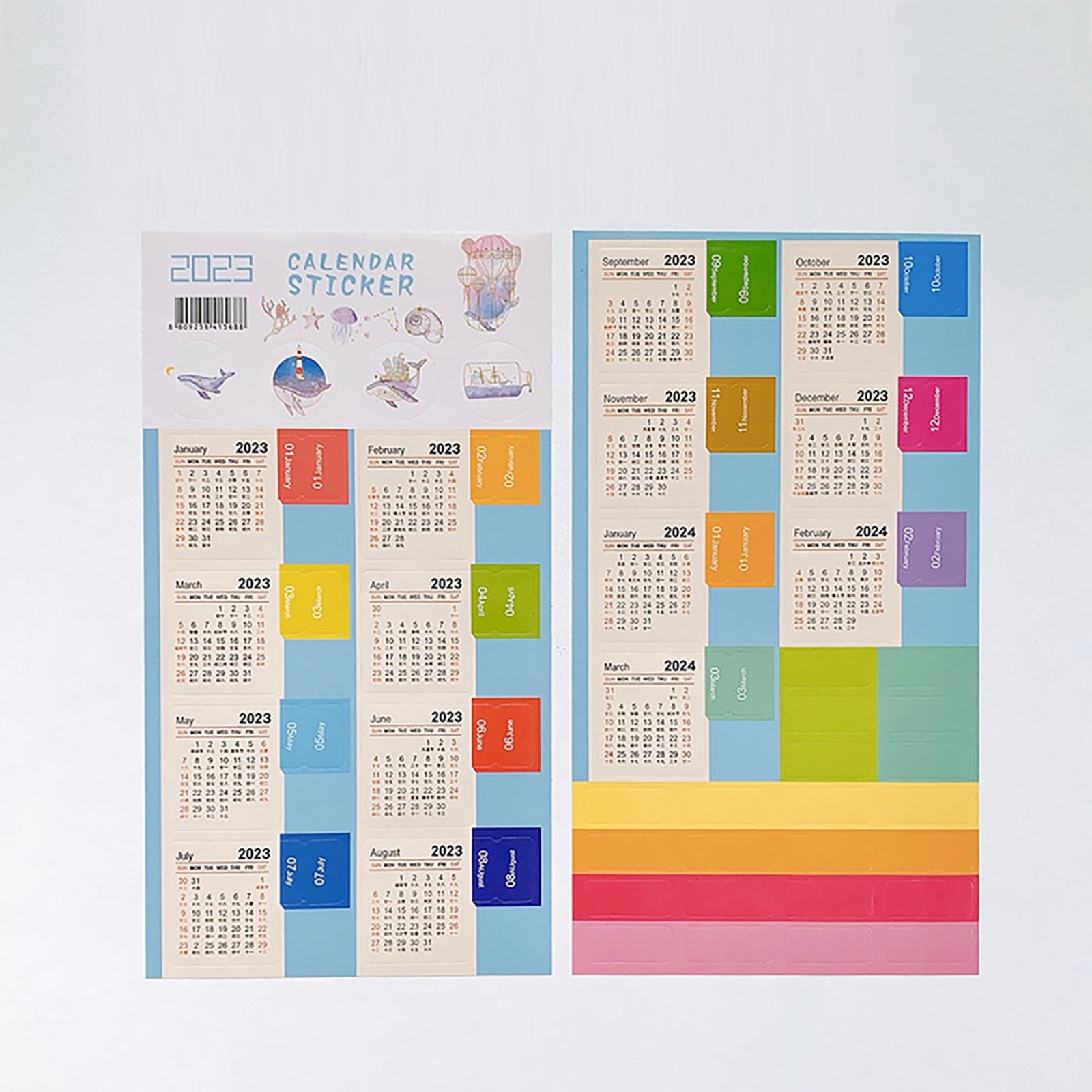 Gadpiparty 2023 Calendar Stickers Weekly Planner Stickers 4 Sheets Notepad  Indexes Stickers Monthly Tabs Planner Self- Adhesive Monthly Stickers for  Notebook Labels Indexes - Yahoo Shopping