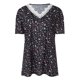 thumbnail image 2 of Gibobby Camiseta con cuello en V para mujer Camiseta manga corta esponjosa verano, camisetas informales con cuello y encaje, camisa Formal negocios(Rosa,G), 2 of 4