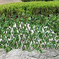 thumbnail image 3 of Valla de simulación Valla de Madera de Hoja Valla telescópica Pared jardín Patio decoración de Valla pequeña Valla con rábano Verde 20 * 40 cm, 3 of 5