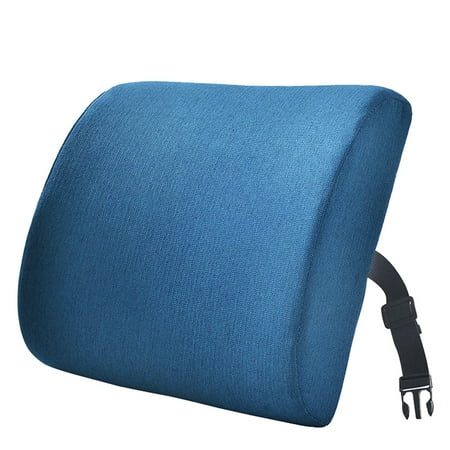 

Hesroicy Back Cushion Super Soft Wear Resistant Cotton Flax Lumbar Pillow Memory Foam Seat Cushion for Home