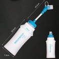 thumbnail image 4 of Botella de agua plegable de 300ml, frasco blando sin BPA, botella de agua de hidratación para correr, senderismo, ciclismo, escalada, paquete de hidratación, 4 of 8