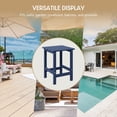 thumbnail image 6 of WestinTrends Outdoor Side Table, All Weather Poly Lumber Adirondack Small Patio Table Square End Table for Pool Balcony Deck Porch Lawn Backyard, Navy Blue (14"L x 14"W x 18.5"H), 6 of 16