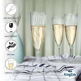 Smarty 4 oz. Clear Elegant Stemless Disposable Plastic Wine Glasses 64ct -  Walmart.com