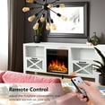 thumbnail image 3 of 60" Freestanding Corner Fireplace Heater with Infrared Quartz Heater, 3 of 7