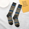 thumbnail image 6 of Women's Knee High Socks Distressed Thin Blue Line Flag Outdoor Casual Tube Socks, 6 of 7