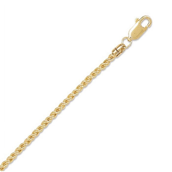 20 Inch 14/20 Gold Filled Reverse Twisted Rope Chain Necklace