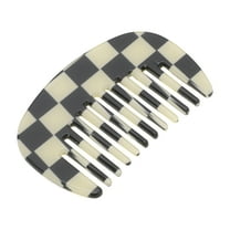 Unique Bargains Hair Comb Wide Tooth Anti-Static Pocket Size Comb for Thick Curly Hair Detangling Comb Black