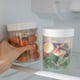 thumbnail image 4 of Xihbxyly Tarro de Fruta Portátil, Diseño de Doble Capa para Mantener La Frescura, Material Pp Sin Bpa, Cierre Hermético, Ideal para Picnics y Viajes, Almacenamiento Saludable de Refrigerios, Blanco,, 4 of 7