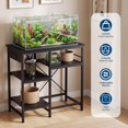 thumbnail image 3 of Fish Tank Stand with Power Outlet, 20-37 Gallon Aquarium Stand with 2-Tier Storage Shelves, Heavy Duty Breeder Turtle Terrarium Stand Rack for Home Office, 30" L x 13.4" W x 29" H, 3 of 7