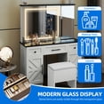 thumbnail image 4 of Dextrus Fusion Vanity Ensemble with Expansive Light-Controlled Mirror, Drawers and Adjustable Shelving, 4 of 10