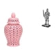 thumbnail image 1 of Tarro de cerámica para jengibre,Jarrón de cerámica con jengibre y arreglo floral,Figura de escritorio,Estatua de caballero,arte,artesanía,coleccionable,escritorio,oficina,Figura, 1 of 8