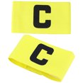 thumbnail image 1 of OULII 2Set Yellow Nylon Captain Armband for Soccer with Anti-slip Design 13.50X6.00X0.50cm, 1 of 8