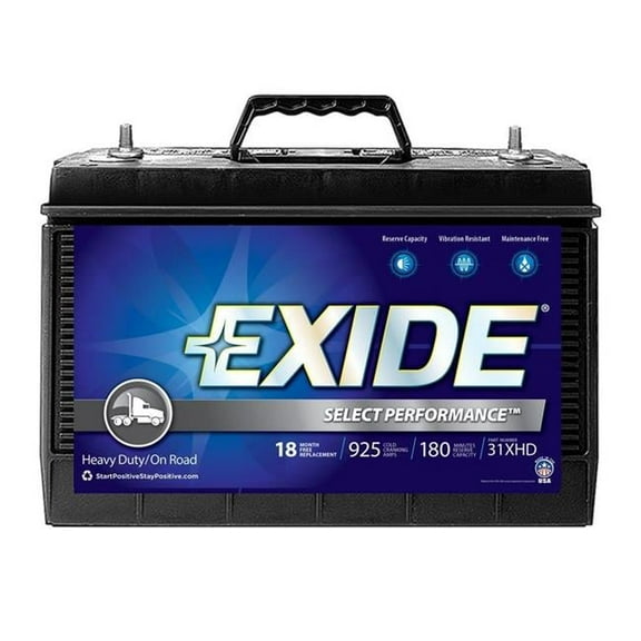 Black Lightning Exide Lead-Acid 12 Volt Automotive Battery Group Size 31, 950 CCA, Top Post
