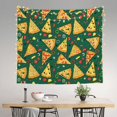 thumbnail image 2 of Yiaed Pizza Print Tapestry for Bedroom,Tapestry Wall Tapestries, Tapestry Aesthetic for Living Room Dorm Room 51" X 60", 2 of 6