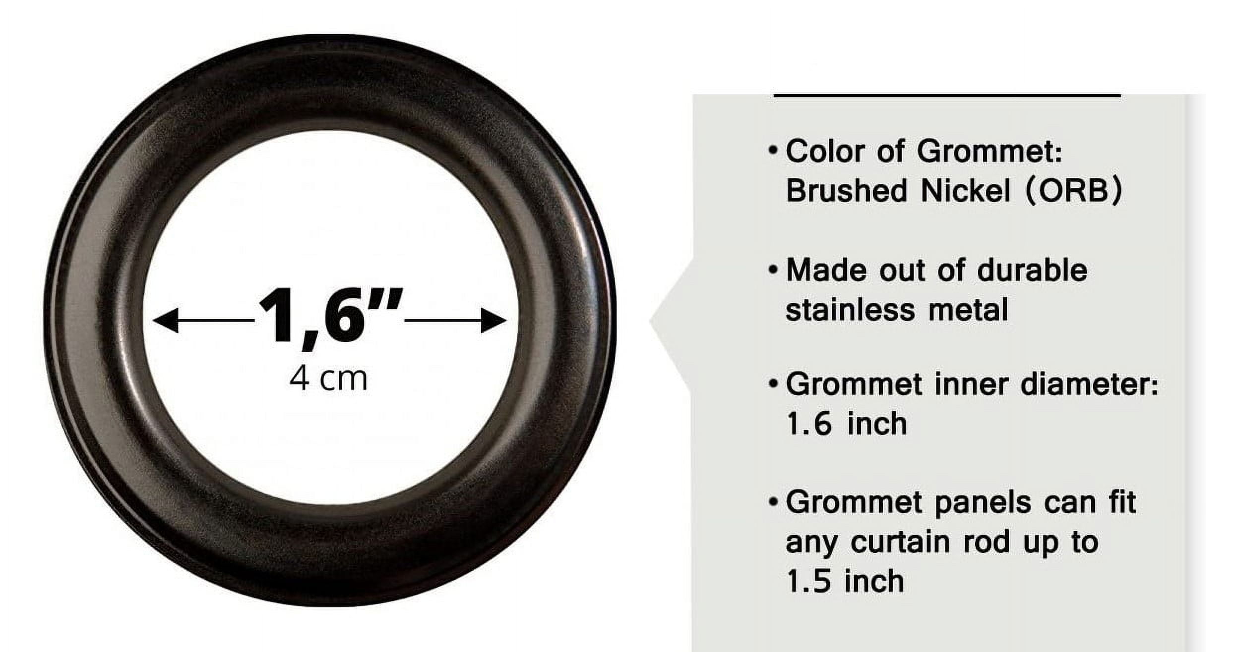 Full Room Darkening 100% Blackout Curtain set of 2 Panels Black Color Top Grommets For Bedroom, Living Room Home Décor 84 inch Long